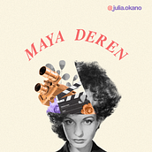 Meu projeto do curso: Infografia de Maya Deren. Animation, Interactive Design, Infographics, and Digital Design project by julia.okano - 01.17.2022