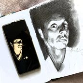 Mi Proyecto del curso: Retrato realista con lápiz de grafito instagram @juanocol. Traditional illustration, Fine Arts, Sketching, Pencil Drawing, Drawing, Portrait Drawing, Realistic Drawing, Artistic Drawing, and Figure Drawing project by jhidalgobeltran - 01.18.2022