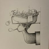 Il mio progetto del corso: Illustrazione surrealista con pennarelli. Traditional illustration, Pencil Drawing, Drawing, Realistic Drawing, Artistic Drawing & Ink Illustration project by anteprima.francesca - 01.18.2022