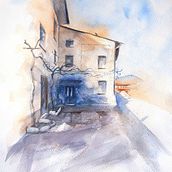 Il mio progetto del corso: Disegno architettonico con acquerello e inchiostro. Sketching, Drawing, Watercolor Painting, Architectural Illustration, Sketchbook & Ink Illustration project by alessandra pesavento - 01.04.2022