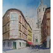 Mi Proyecto del curso: Dibujo arquitectónico con acuarela y tinta. Sketching, Drawing, Watercolor Painting, Architectural Illustration, Sketchbook & Ink Illustration project by Carlos Gutiérrez - 01.18.2022