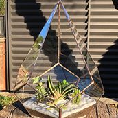 Mi Proyecto del curso: Creación de terrarios con la técnica Tiffany Ein Projekt aus dem Bereich Erweiterungsentwicklung, Innendesign, Dekoration von Innenräumen, DIY und Blumen- und Pflanzendesign von María Florencia Herrera - 18.01.2022