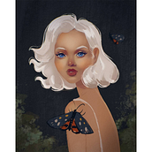 My project in Powerful Female Characters: Illustrating Confidence and Diversity course. Traditional illustration, Painting, Digital Illustration, Digital Drawing, and Digital Painting project by Larisa Zaytseva - 01.17.2022