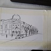 Mi Proyecto del curso: Dibujo arquitectónico con acuarela y tinta. Un progetto di Bozzetti, Disegno, Pittura ad acquerello, Illustrazione architettonica, Sketchbook, Illustrazione con inchiostro e Illustrazione tradizionale di Pamela Bardy - 19.01.2022