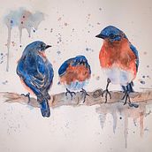 My project in Artistic Watercolor Techniques for Illustrating Birds course. Traditional illustration, Watercolor Painting, Realistic Drawing, and Naturalistic Illustration project by Michele Ledger - 01.17.2022