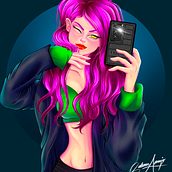 Meu projeto do curso: Retrato de personagens femininas com Procreate Ein Projekt aus dem Bereich Traditionelle Illustration, Digitale Illustration und Digitale Zeichnung von zu7aralopez - 18.01.2022