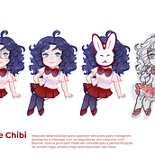 Chibi Bennie - Identidade para Instagram. Traditional illustration, Character Design, Drawing, and Digital Illustration project by Benícia Coppi Testoni - 07.05.2021