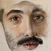 My project in Realistic Chalk Pastel Portraits course. Traditional illustration, Fine Arts, Drawing, Portrait Drawing, and Realistic Drawing project by Marì Romano - 01.19.2022