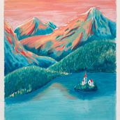 My project in Landscapes with Oil Pastels and Crayons: Playing with Light course. Traditional illustration, Fine Arts, Pencil Drawing, Drawing, and Artistic Drawing project by pd - 01.19.2022
