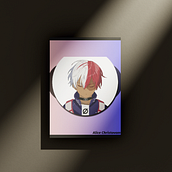 Todoroki Shouto. Traditional illustration, Design, Accessor, Design, Character Design, Graphic Design, Creativit, Poster Design, Digital Illustration, Printing, Concept Art, Color Correction, Digital Drawing, Digital Painting, and Manga project by Alice Christovam - 01.18.2022