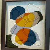 My project in Contemporary Tapestry Weaving course. Arts, Crafts, Interior Decoration, Fiber Arts, Weaving, and Textile Design project by Vicki Trapp - 01.18.2022