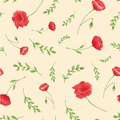 Estampado con amapolas de acuarela.. Traditional illustration, Br, ing, Identit, Graphic Design, Pattern Design, Fashion Design, and Botanical Illustration project by Maria del Hoyo - 01.20.2022