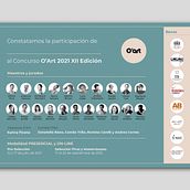 Diseño de diploma digital de participación para Open Art Rosario. Graphic Design project by María Diez Rodríguez - 01.20.2022