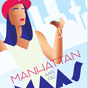 Eindproject Manhattan aan de Maas. Projekt z dziedziny Trad, c, jna ilustracja,  Projektowanie plakatów, Ilustracja c, frowa i  Sztuki piękne użytkownika Serena - 27.06.2023