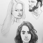 My project in Portrait Sketchbooking: Explore the Human Face course. Sketching, Drawing, Portrait Drawing, Artistic Drawing, Sketchbook, and Traditional illustration project by Stevenson L. Parks - 01.18.2022