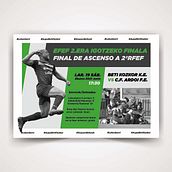 Cartel del Partido Final de ascenso a 2ªRFEF del Beti Korkor . % Jazmin tarafından hazırlanan Reklamcılık, Fotoğrafçılık, Ve Grafik Tasarım projesi - 06.16.2021