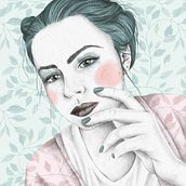 My project in Illustrated Portraits with Procreate course. Projekt z dziedziny Trad, c, jna ilustracja, Grafika wektorowa, Ilustracja c, frowa i Portret użytkownika Dani Williams - 20.01.2022