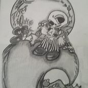 Jack and Sally. Un proyecto de Sketchbook de Katora Grasso - 21.01.2022