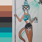 Meu projeto do curso: Criação de personagens antropomórficos . Ilustrație tradițională, Design de caractere și Desen de Alissa Farias - 01.21.2022