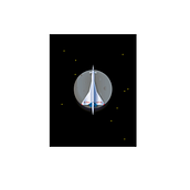 To the moon . % Adrian C L tarafından hazırlanan Geleneksel illüstras, on, Dijital İllüstras, Ve on projesi - 01.21.2022