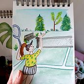 My project in Exploratory Sketchbook: Find Your Drawing Style course. Traditional illustration, Sketching, Creativit, Drawing, Watercolor Painting, Sketchbook, and Gouache Painting project by Jessica Bartlett - 01.21.2022