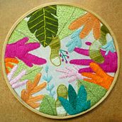 Meu projeto do curso: Introdução ao bordado botânico. Projekt z dziedziny  Haft, Wzornictwo tekst i liów użytkownika Mariana Silva e Souza - 21.01.2022