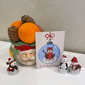 New year postcard 2022. Un projet de Illustration traditionnelle, Dessin , et Peinture gouache de Anna Pirog - 06.12.2021