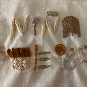My project in Introduction to Raised Embroidery course Ein Projekt aus dem Bereich Stickerei und Textildesign von Carolyn Bond - 30.11.2021