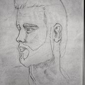 Il mio progetto del corso: Ritratto su blocco da disegno: esplora il volto umano. Un progetto di Bozzetti, Disegno, Disegno di ritratti, Disegno artistico e Sketchbook di Sara Mercuri - 22.01.2022