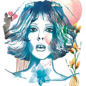 Mi Proyecto del curso: Retrato ilustrado en acuarela. Un progetto di Illustrazione tradizionale, Belle arti, Pittura, Disegno, Pittura ad acquerello, Disegno di ritratti e Disegno artistico di Anamar Zúñiga - 23.01.2022