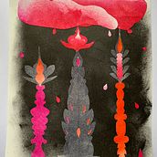 My project in Artist's Notebook: Explore Illustration Techniques course. Design, Traditional illustration, Fine Arts, Painting, Creativit, Sketchbook, Arts, Crafts, Floral, and Plant Design project by rozemarijn.man - 01.23.2022