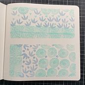 My project in Sketchbooking with Handmade Stamps course. Traditional illustration, Pattern Design, Printing, Sketchbook, and Engraving project by Stefanie von Hösslin - 01.23.2022