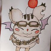 Creature Final Fantasy. Un projet de Peinture gouache, Dessin , et Aquarelle de Oriane Ligonniere - 24.09.2020