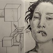 Mon projet du cours : Portrait réaliste au stylo. Un projet de Illustration traditionnelle, Dessin, Dessin de portrait, Dessin réaliste , et Dessin artistique de Loic Kriegel - 23.01.2022