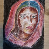 My project in Expressive Portrait Drawing with Soft Pastels course. Ilustração tradicional, Artes plásticas, Desenho, Desenho de retrato, e Desenho artístico projeto de Abhishek Chakraborty - 23.01.2022