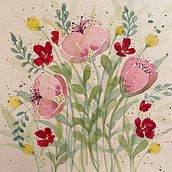 Mi Proyecto del curso: Creación de una composición floral con acuarela. Un progetto di Pittura ad acquerello di Lidia - 22.01.2022