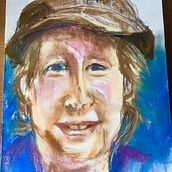 My project in Expressive Portrait Drawing with Soft Pastels course. Traditional illustration, Fine Arts, Drawing, Portrait Drawing, and Artistic Drawing project by msvisconti - 01.24.2022