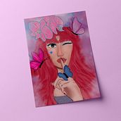 Meu projeto do curso: Retrato digital no Photoshop com um toque de fantasia. Traditional illustration, Drawing, Digital Illustration, Portrait Drawing, Digital Drawing, and Digital Painting project by Diana Akel - 01.24.2022