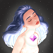 My project in Lighting and Color for Digital Portraits in Photoshop course. Un proyecto de Ilustración tradicional, Ilustración digital y Pintura digital de mimosafujishita - 22.01.2022