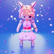 Mi Proyecto del curso: Creación de personajes kawaii en 3D con Blender . Traditional illustration, Character Design, Digital Illustration, 3D Modeling, and Manga project by IVAN EMMANUEL CRUZ CRUZ - 01.24.2022