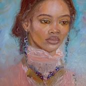 Meu projeto do curso: Retrato expressivo a óleo: explore a técnica alla prima. Fine Arts, Painting, and Oil Painting project by Tatiana Moura - 01.24.2022
