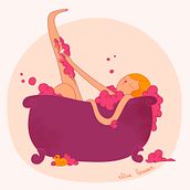Flashy gals. Traditional illustration project by Elise Lesueur - 12.23.2016