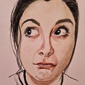 Mi Proyecto del curso: Retrato en acuarela a partir de una fotografía. Traditional illustration, Watercolor Painting, and Portrait Drawing project by Alejandra Carriel - 01.24.2022