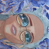 Mi Proyecto del curso: ENTRE VIOLETAS. Un progetto di Illustrazione tradizionale, Belle arti, Pittura, Disegno, Pittura ad acquerello, Disegno di ritratti e Disegno artistico di Andrea Taveira - 24.01.2022