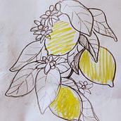 My project in Creating Botanical Patterns from a Drawing course. Digital Illustration, Botanical Illustration, Digital Drawing, Acr, and lic Painting project by Aadya Swaroop Naik - 01.24.2022