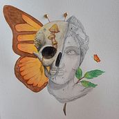 Meu projeto do curso: Desenho anatômico da cabeça humana. Pencil Drawing, Drawing, Portrait Drawing, Realistic Drawing, Figure Drawing, and Fine Arts project by Juliana Julio Cossuol - 01.06.2022
