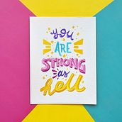 Il mio progetto del corso: Lettering ad acquarello pieno di colore. Lettering, Watercolor Painting, H, and Lettering project by Alessia Greco - 01.24.2022