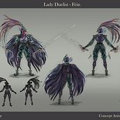Lady Duelist Fein . % Nick Linehan tarafından hazırlanan Geleneksel illüstras, on, Konsept Sanatı, Kostüm Tasarımı, Ve Karakter Tasarımı projesi - 03.20.2020