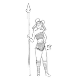 Mi Proyecto del curso: Introducción al diseño de personajes para animación y videojuegos. Traditional illustration, Animation, and Character Design project by Dennise Garay López - 01.24.2022