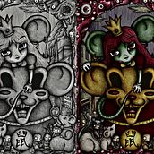 Chinese Zodiac- Rat. Traditional illustration, Drawing, and Digital Painting project by Matteo Pacitto - 01.24.2022